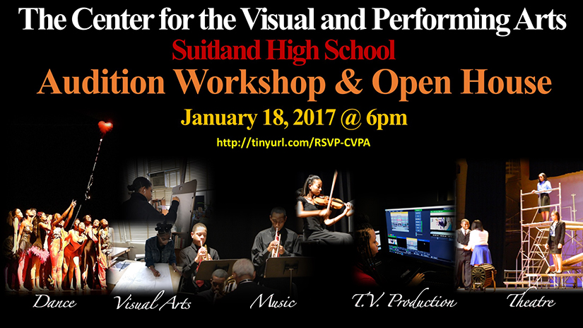 Audition Workshop And Open House At Suitland High School Center For The Visual And Performing Arts 