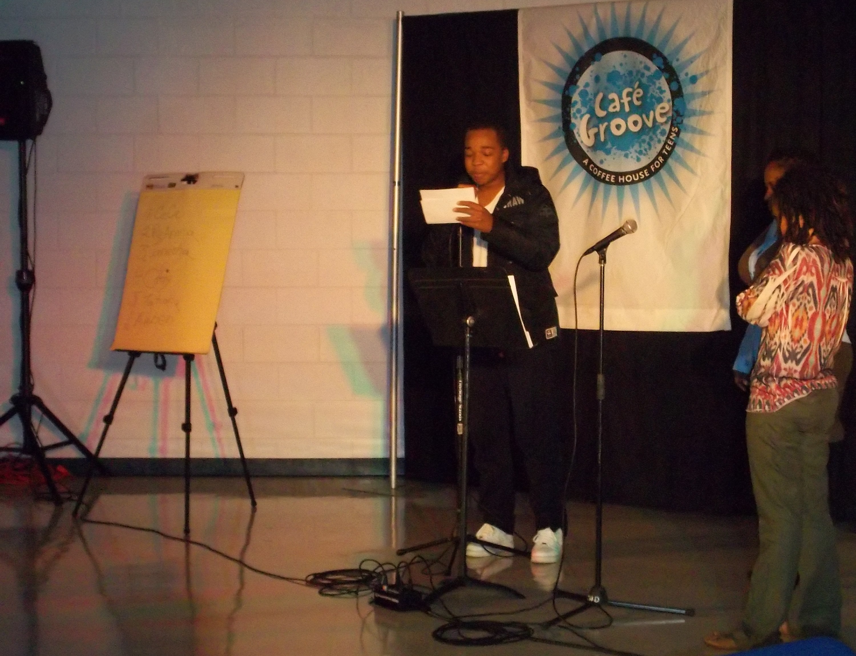 "Time to Let It Out" Cafe Groove Poetry at Temple Hills