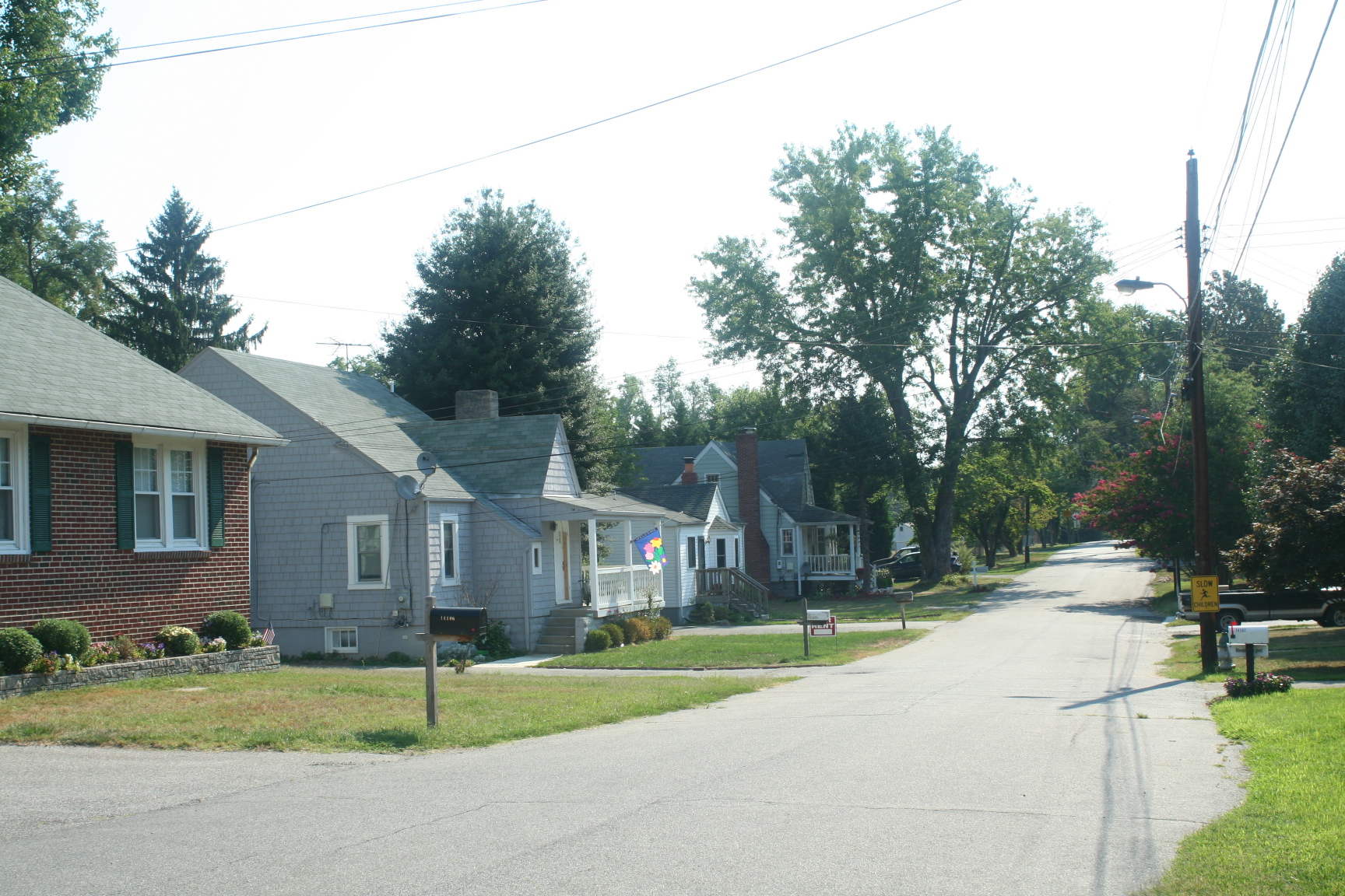 Historic homes along Rectory Lane in Upper Marlboro